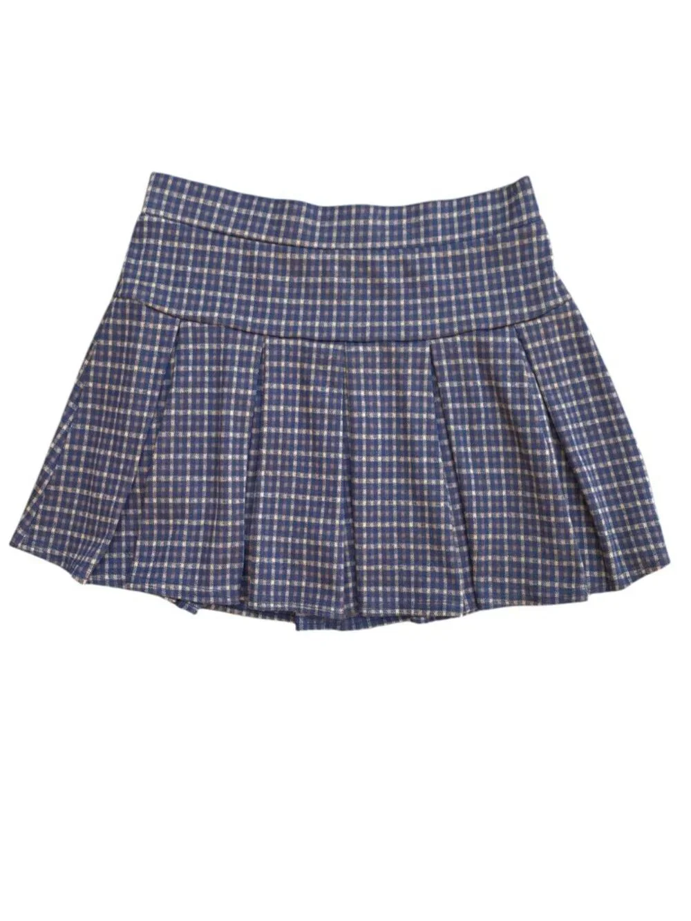 American Eagle Brown Pleated Mini Skirt Academia School Girl Tennis Skort-S Long